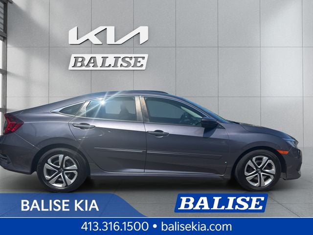 Used 2016 Honda Civic LX with VIN 19XFC2F55GE229601 for sale in West Springfield, MA