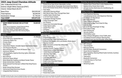 2023 Jeep Grand Cherokee Altitude X