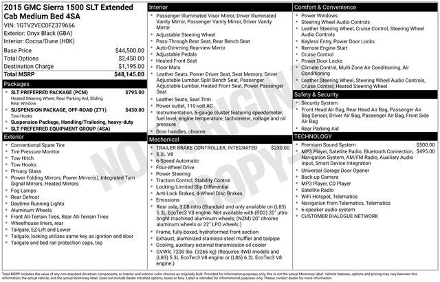 2015 GMC Sierra 1500 SLT
