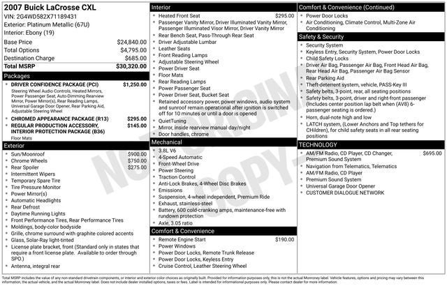 2007 Buick LaCrosse CXL