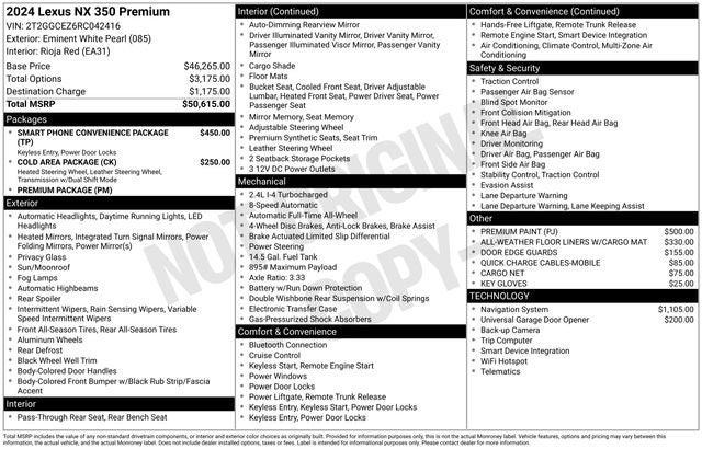2024 Lexus NX 350 Premium