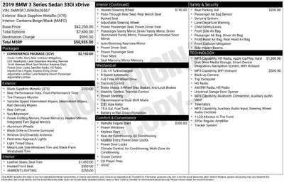 2019 BMW 3 Series 330i xDrive