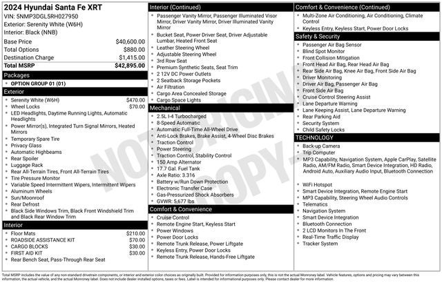 2024 Hyundai Santa Fe XRT
