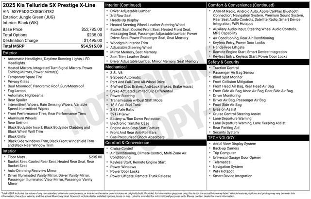 2025 Kia Telluride SX-Prestige X-Line