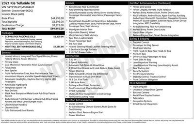 2021 Kia Telluride SX