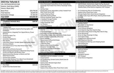 2023 Kia Telluride S