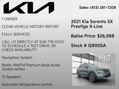 2021 Kia Sorento SX Prestige X-Line