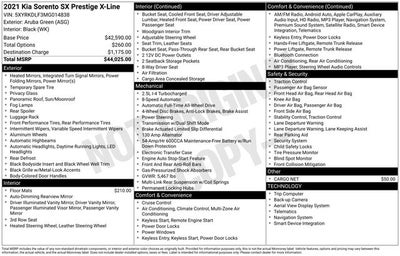 2021 Kia Sorento SX Prestige X-Line