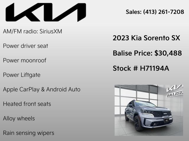 2023 Kia Sorento SX