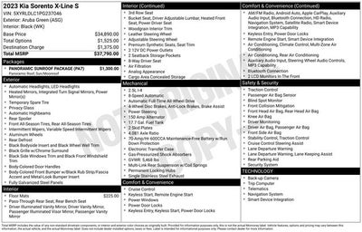 2023 Kia Sorento X-Line S