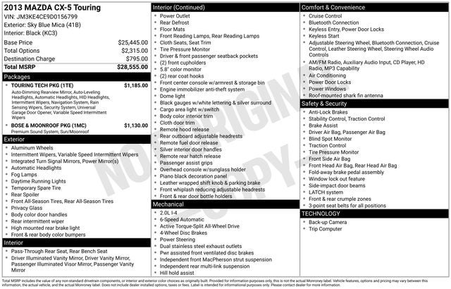 2013 Mazda Mazda CX-5 Touring