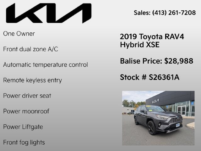 2019 Toyota RAV4 Hybrid XSE