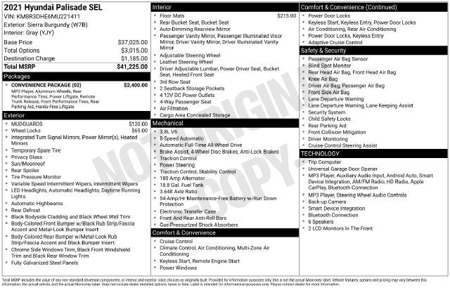 2021 Hyundai Palisade SEL