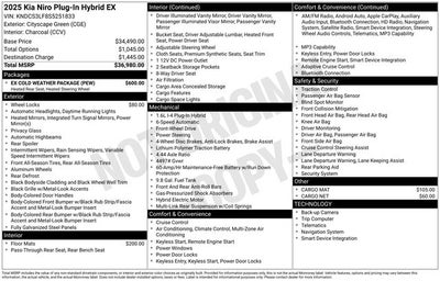 2025 Kia Niro Plug-In Hybrid EX