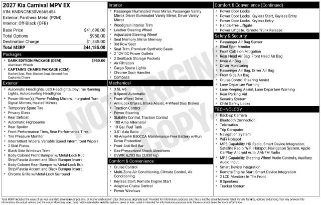 2027 Kia Carnival EX