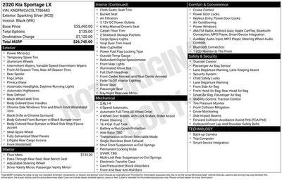 2020 Kia Sportage LX