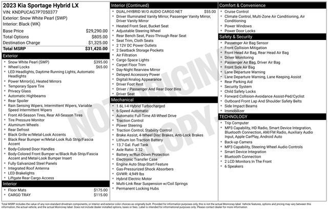 2023 Kia Sportage Hybrid LX