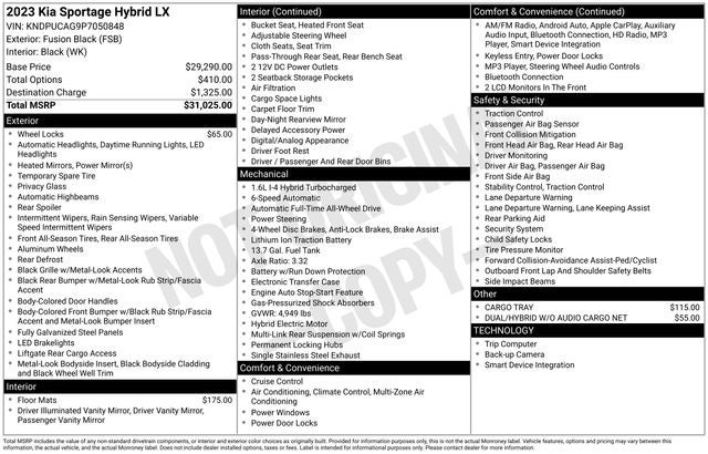 2023 Kia Sportage Hybrid LX