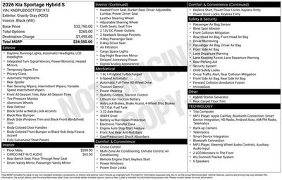 2026 Kia Sportage Hybrid S
