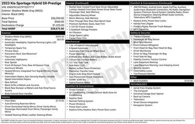 2023 Kia Sportage Hybrid SX-Prestige