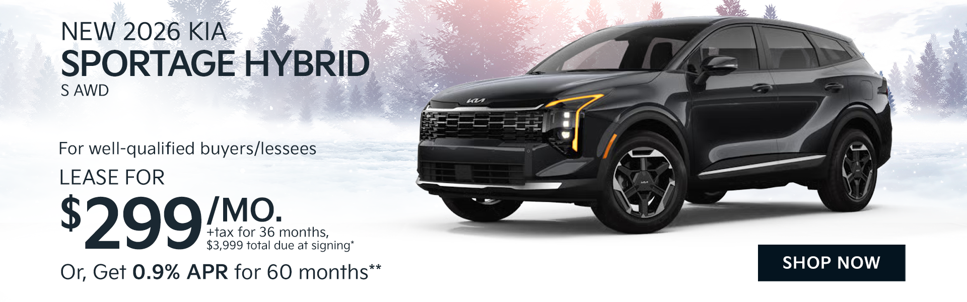 New 2026 Kia Sportage Hybrid S AWD