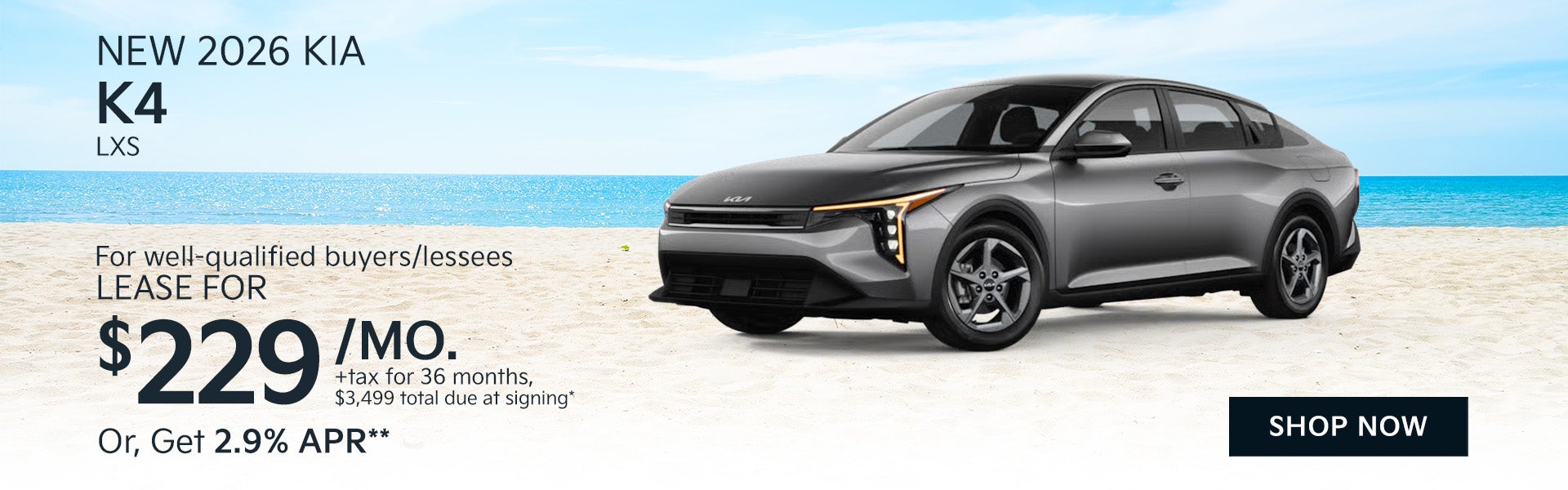 New 2026 Kia K4 LXS