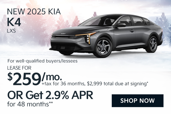 New 2025 Kia K4 LXS